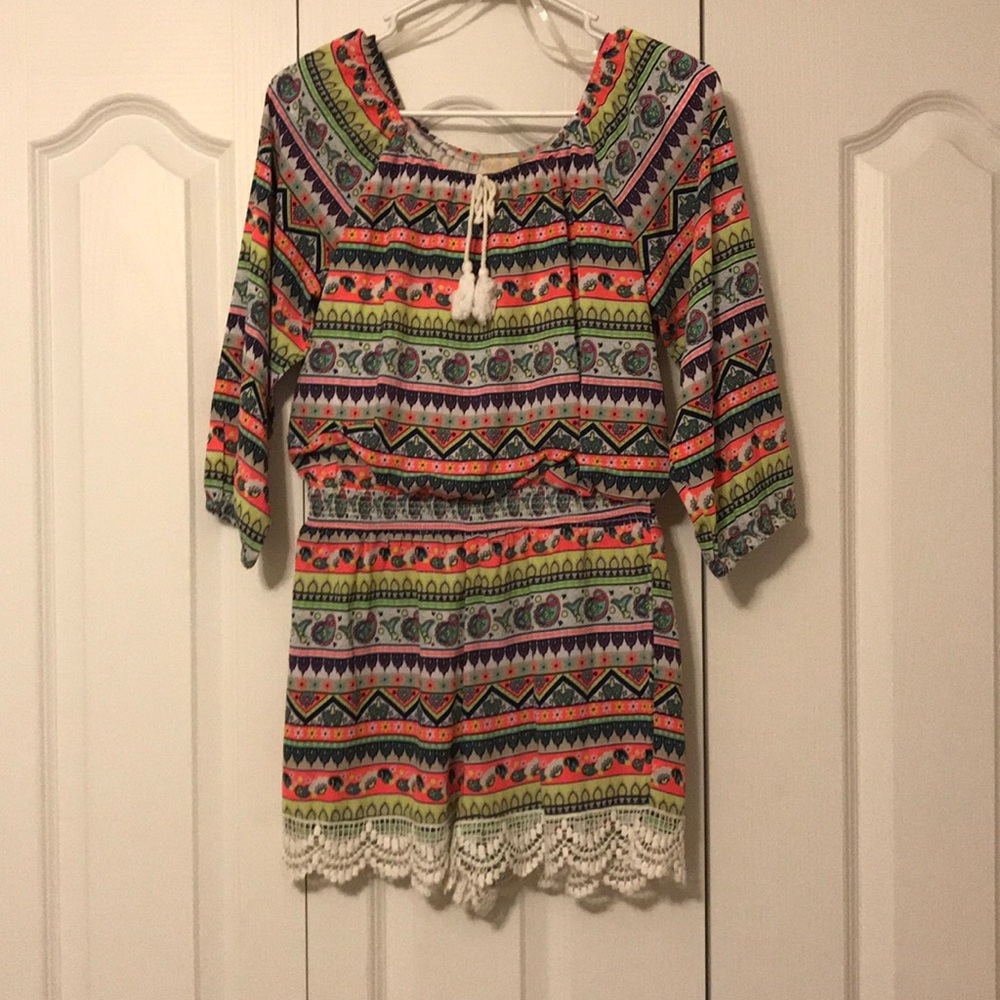 Multi-colored romper